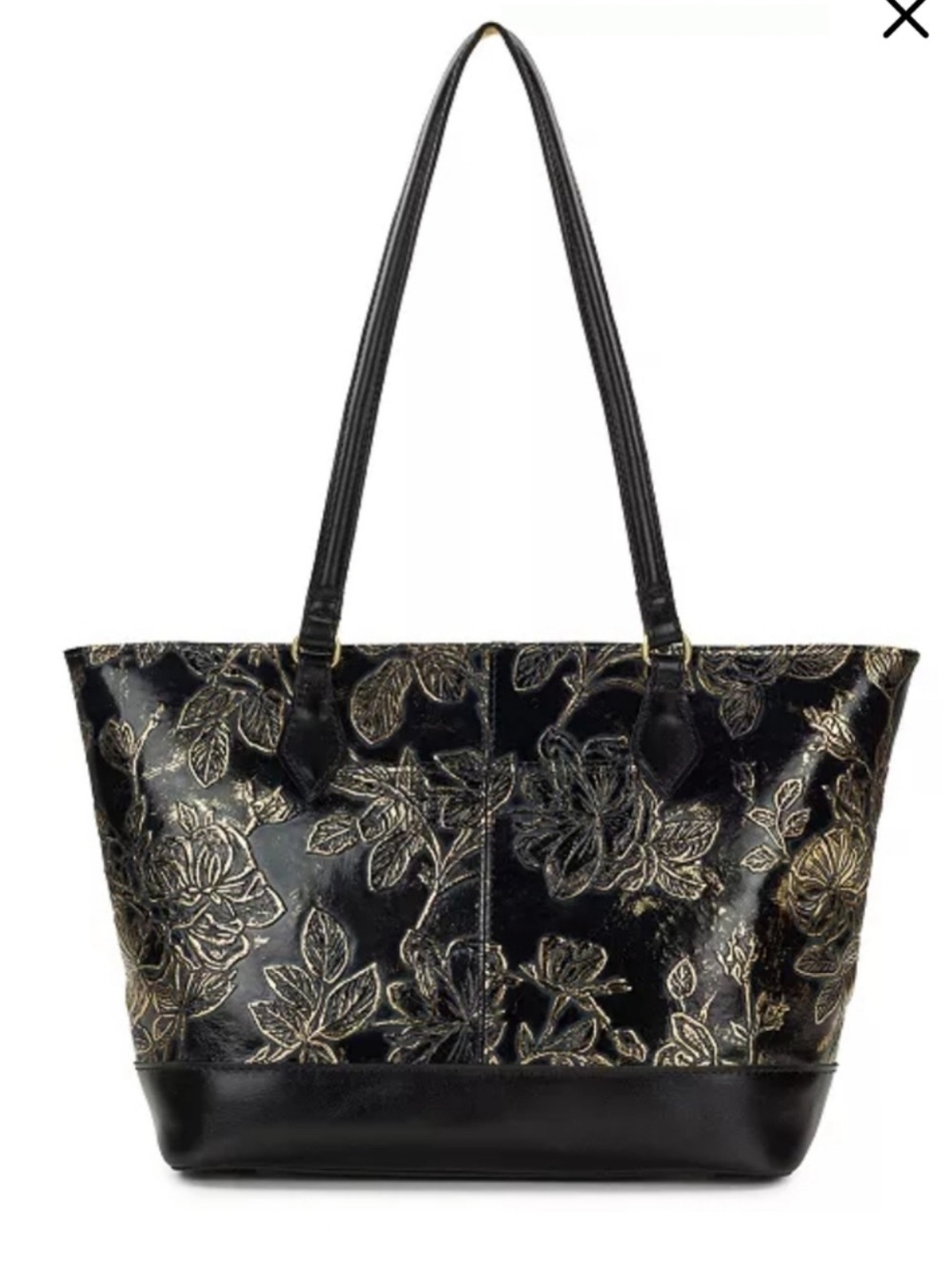 Patricia Nash Black and Gold Floral Tote - Picture 3 of 11